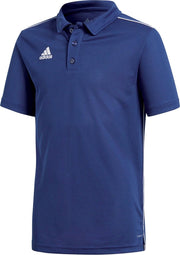 adidas Core 18 Sportpolo - Maat 140  - Unisex - navy/wit