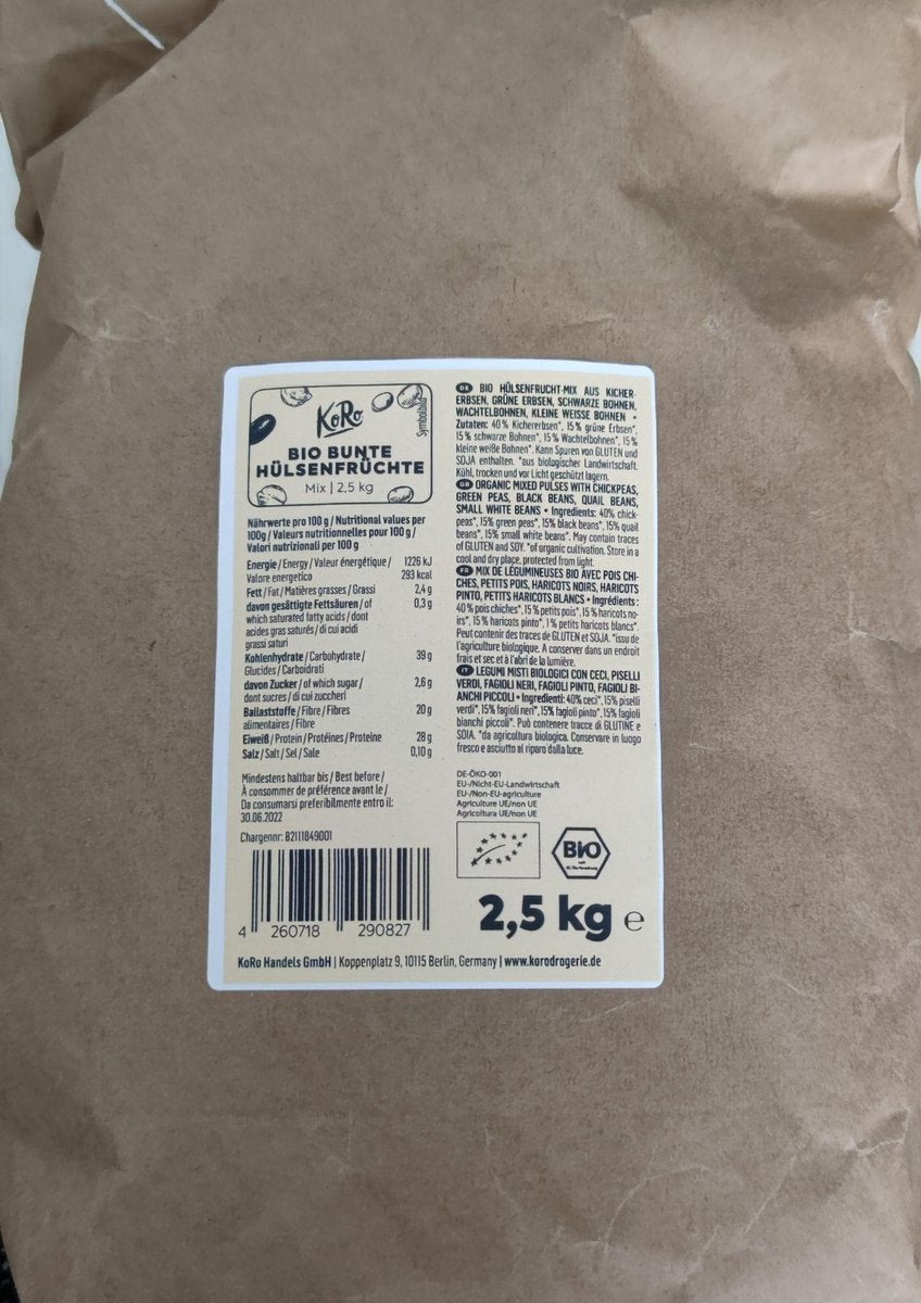 KoRo | Biologische Gekleurde Peulvruchten Mix 2