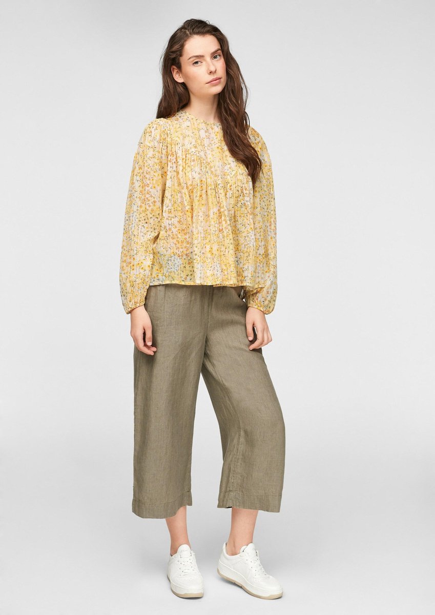 S.oliver blouse Donkergroen-38 (S)
