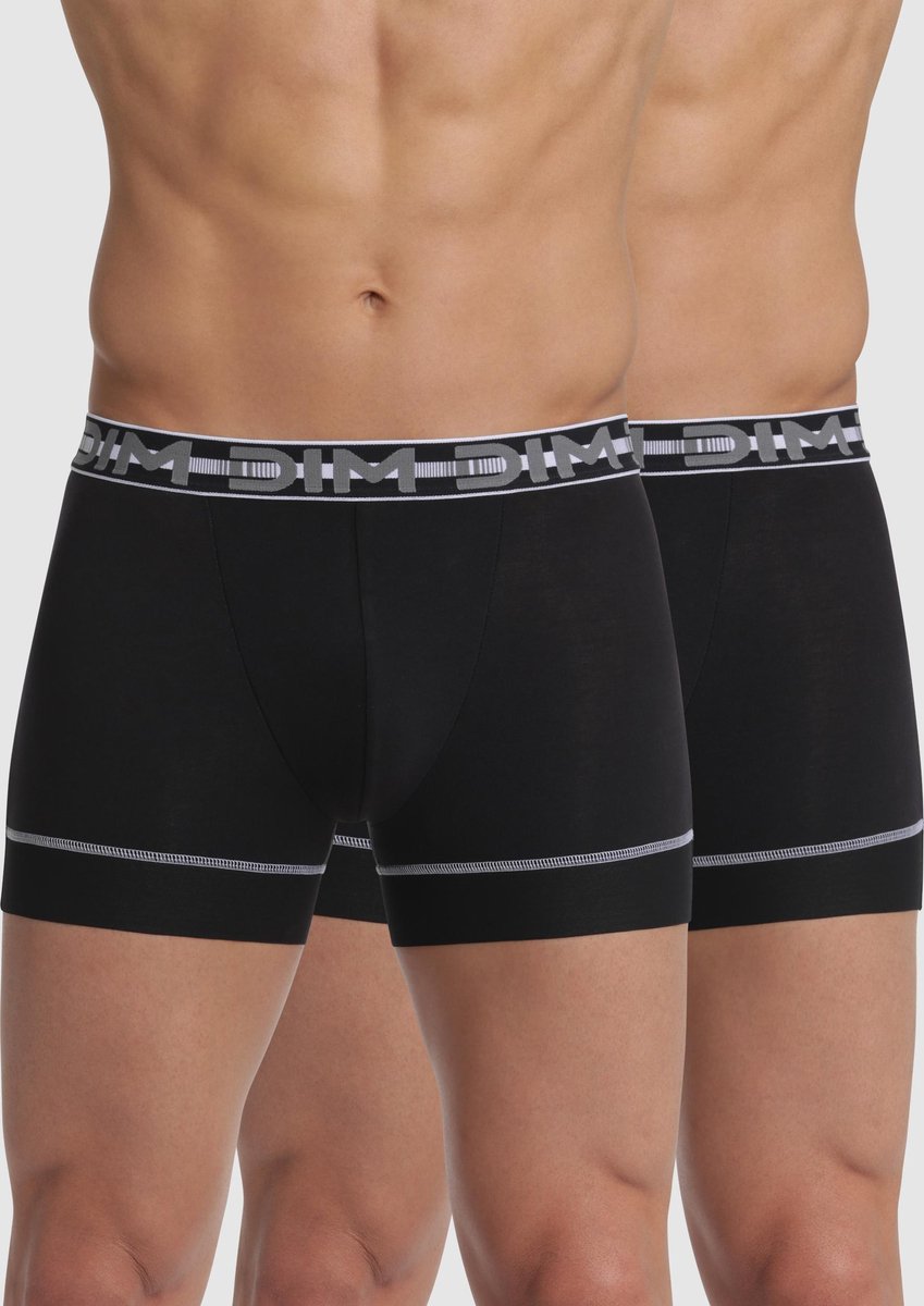 DIM 3D Flex Stay & Fit Heren Boxershort - 2-pack - Zwart Zwart - Maat L