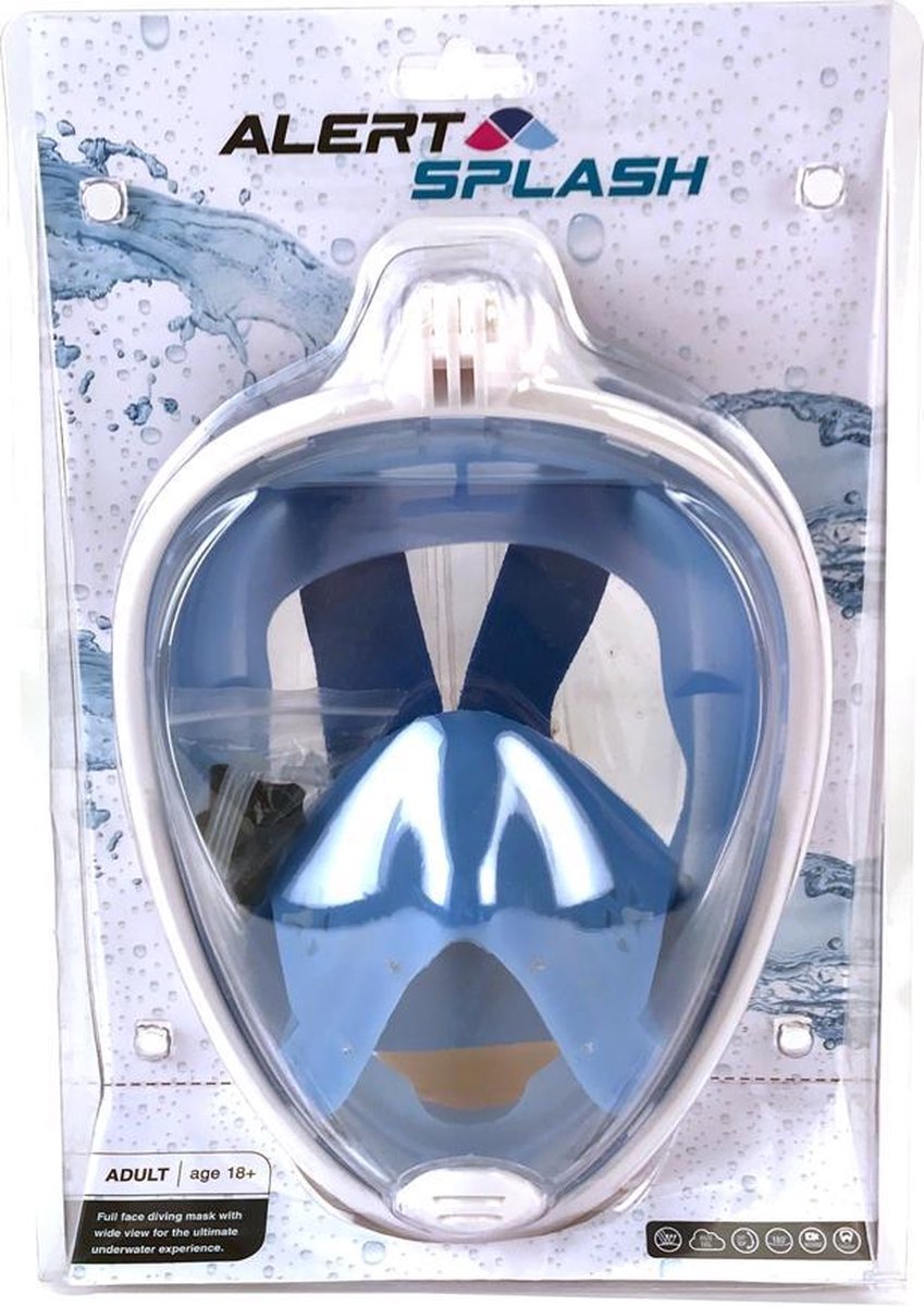 Alert Splash Duikbril Masker L-XL Blauw