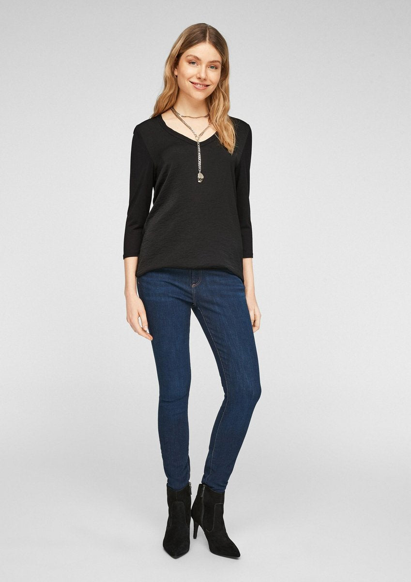 S.oliver shirt Zwart-36 (Xs-S)