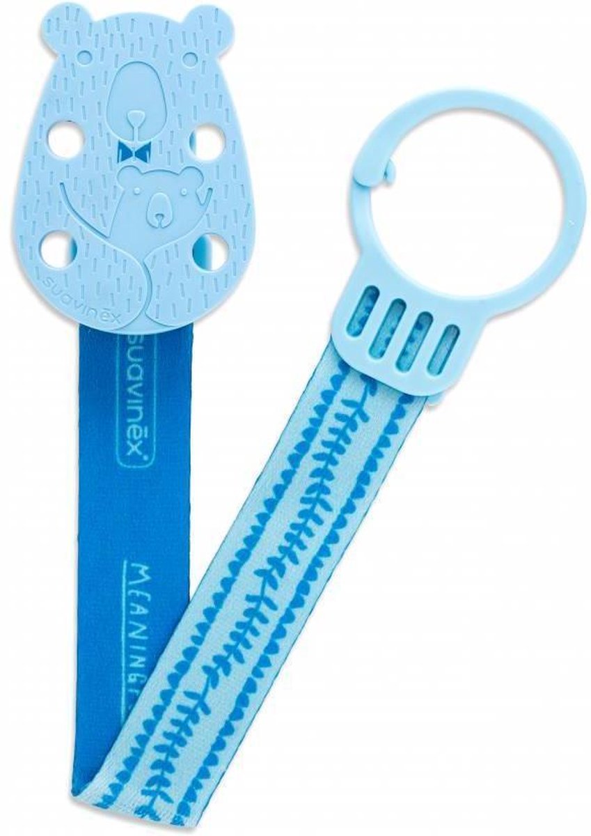 Fopspeenketting Meaningfull - Bear Blue | Suavinex