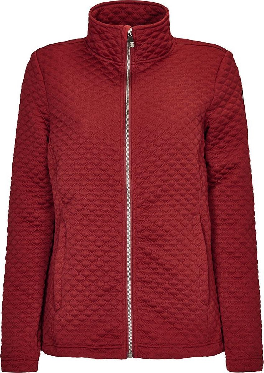 Killtec - Jema - Powerstretch Jacke - skipully - dames - donker rood - maat 38