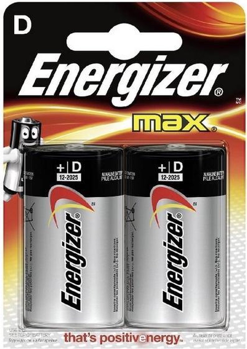 Energizer E300129200 huishoudelijke batterij Single-use battery D Alkaline