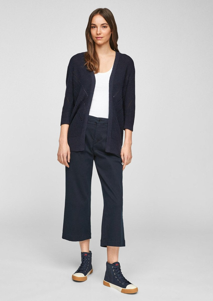 S.oliver gebreid vest Navy-36 (Xs-S)