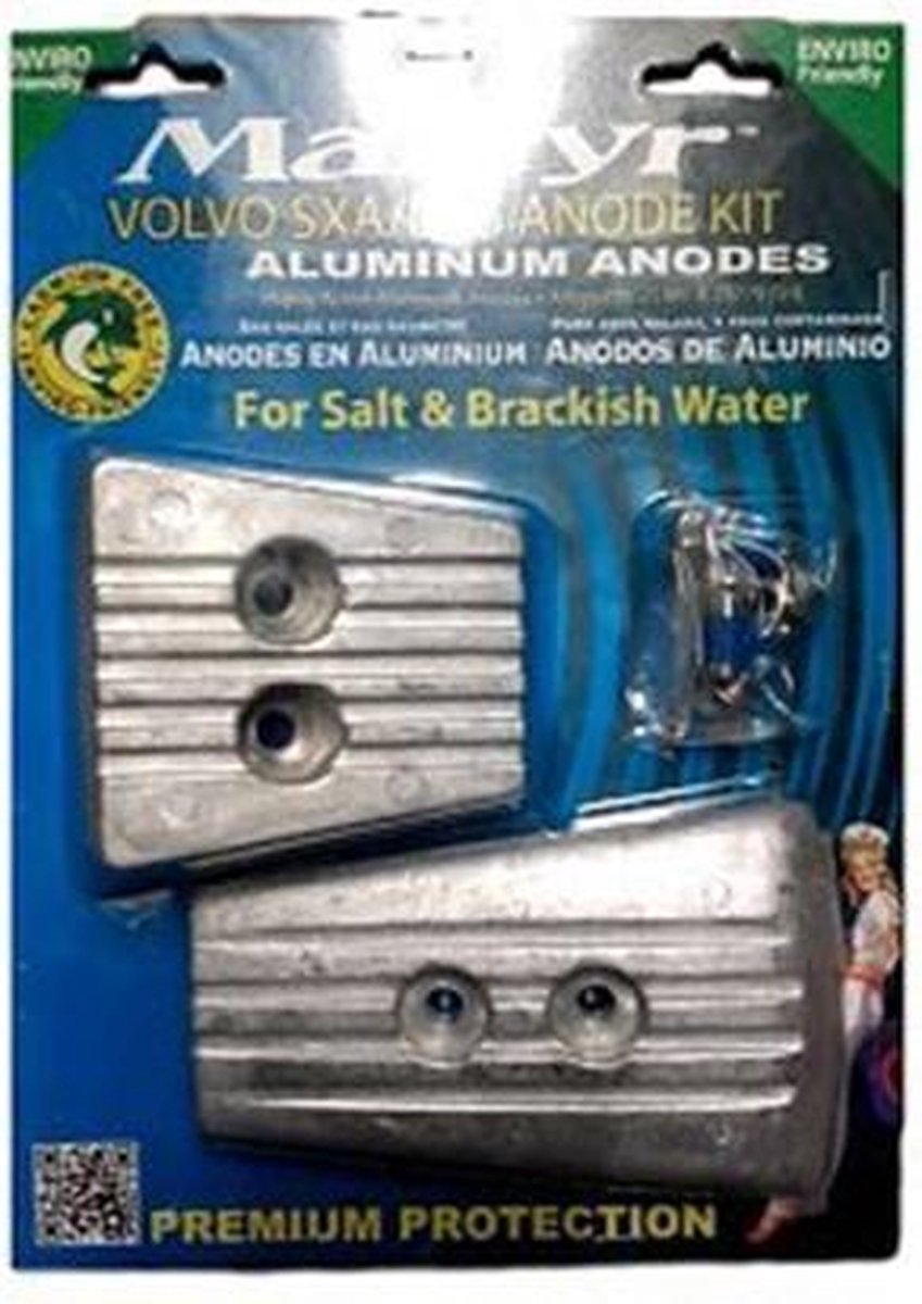 Volvo Penta SX-A Anodeset Aluminium - Martyr