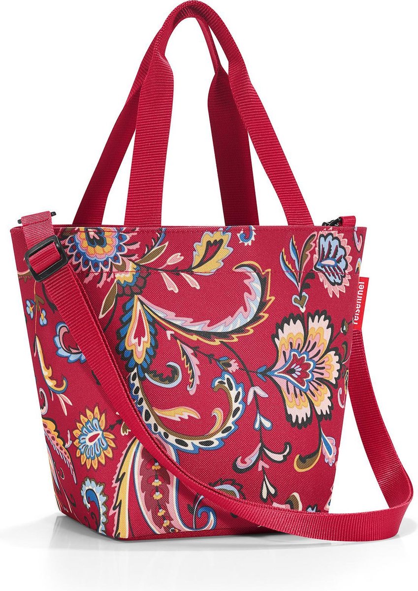Reisenthel Shopper XS Schooltas - Maat XS - 4L - Paisley Ruby Rood