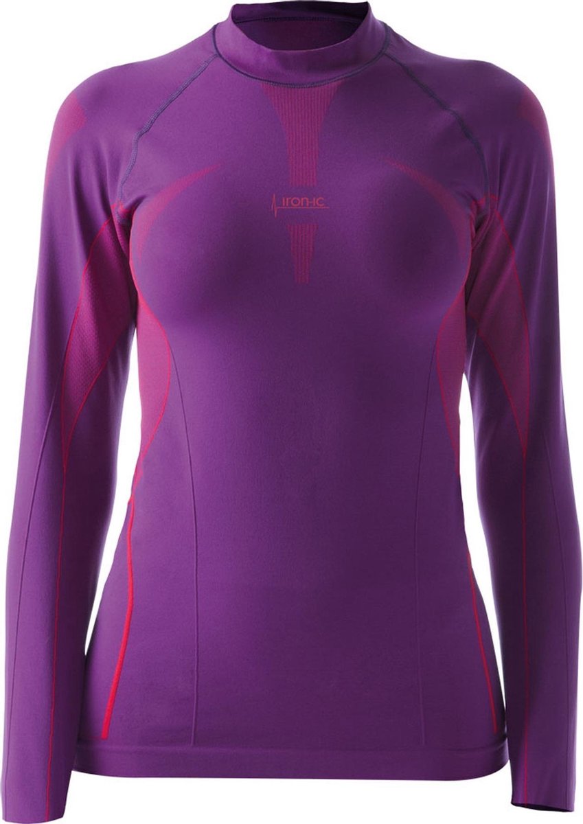 Iron-ic Thermoshirt Dames Polyamide Paars Maat L/xl