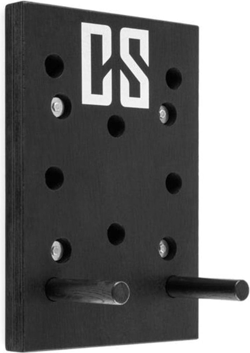 CAPITAL SPORTS Pegstar pegboard optrekplank traningsboard - voor sporters en klimmers voor maximale training van de coördinatie en krachzwart