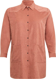 Only zacht roze super oversized lange blouse- valt zeer ruim - Maat 46