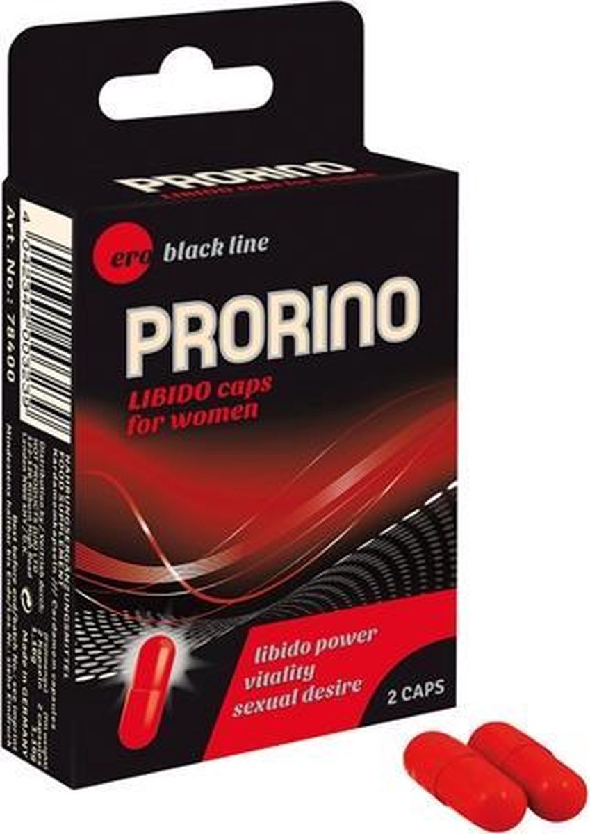 Prorino Capsules Libido Stimulerend Voor Vrouwen -2 Stuks - Drogisterij - Lustopwekkers - Rood - Discreet verpakt en bezorgd