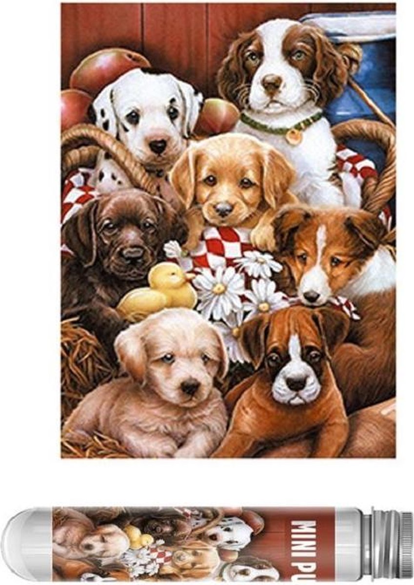 Mini Puzzel - Mini Stukjes - 150 Stuks - Honden - 15