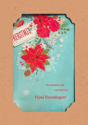 10 Luxe kerstkaarten met enveloppen|Kerstkaart - Kerstkaart met envelop - Wenskaart - Kerstcadeau- kerstboom - Algemene kaart – Feest - Set van 10 stuks
