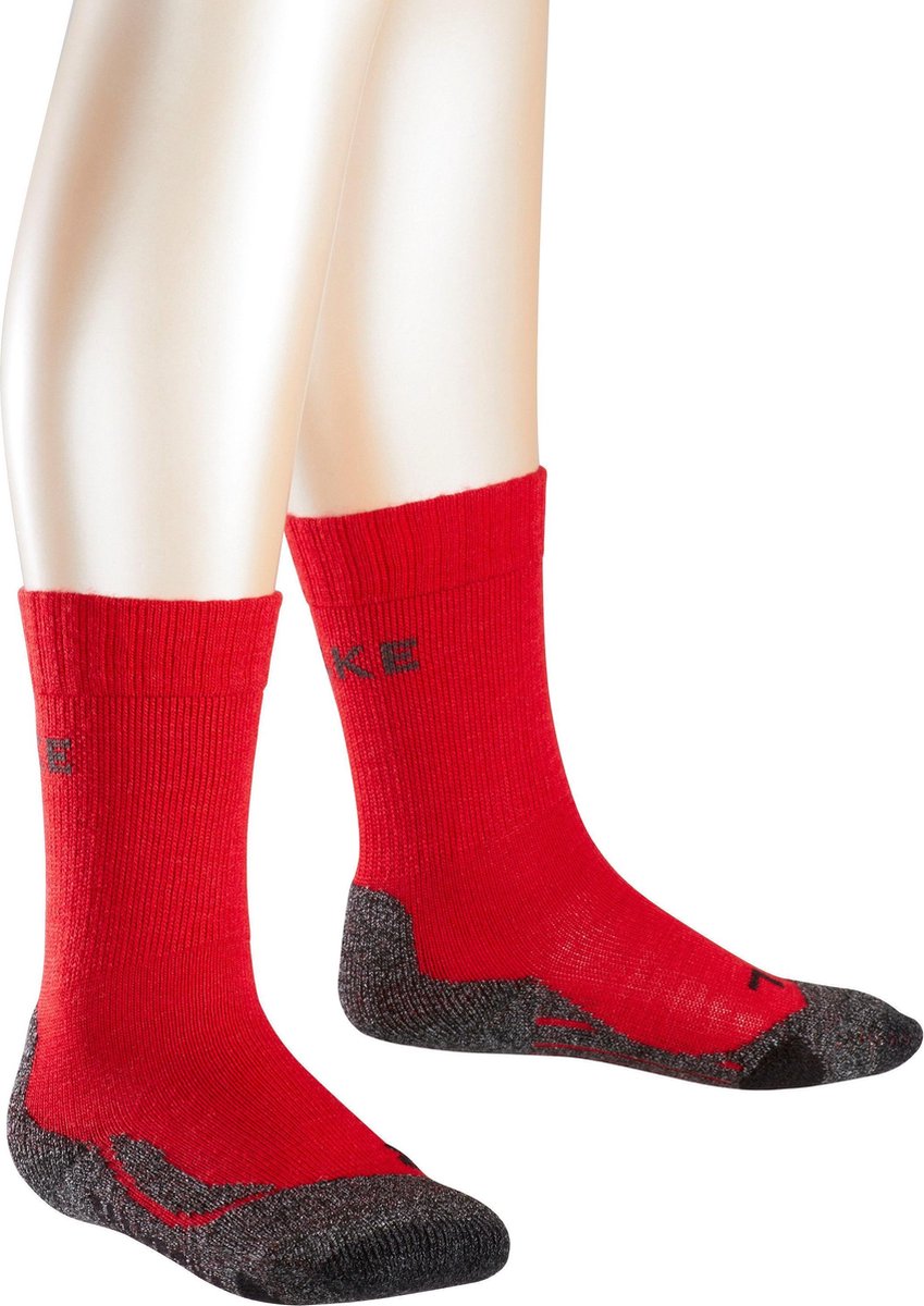 FALKE TK2 Kids Wandelsokken - Rood - Maat 31/34