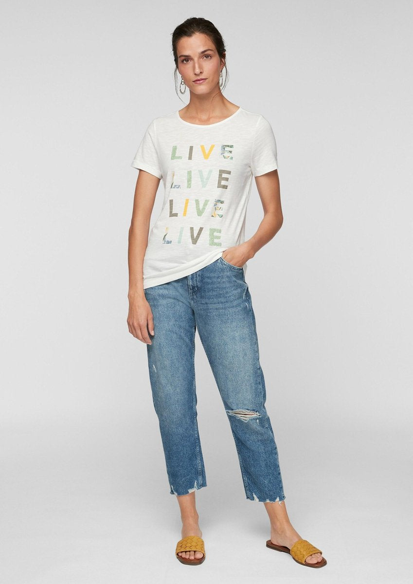 S.oliver shirt Olijfgroen-40 (L)