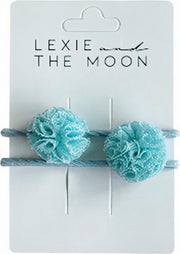 Little Indians Haarelastiekjes Pom Pom Meisjes Groen 2 Stuks