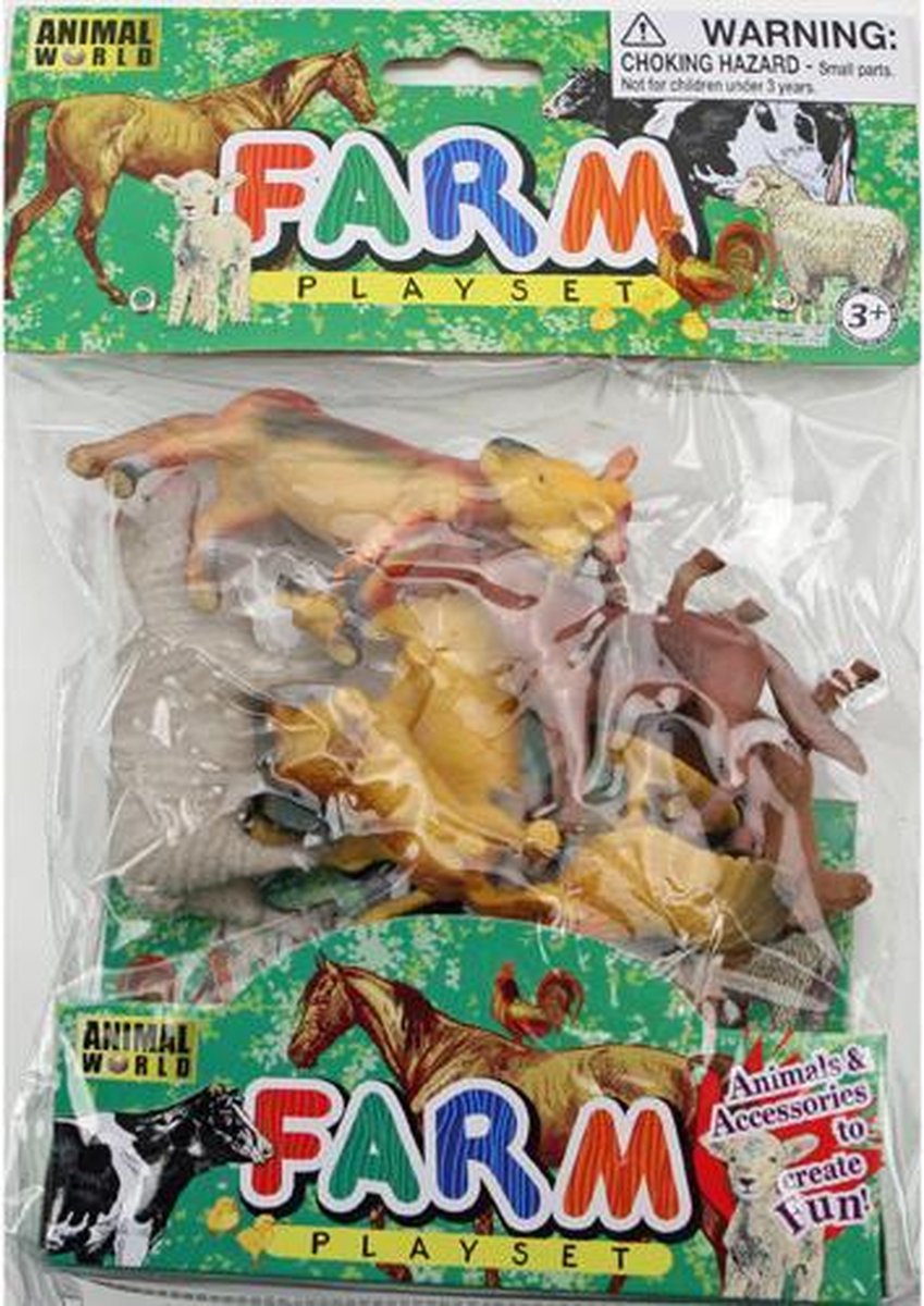 Animal World Farm Boerderijdieren 8 stuks