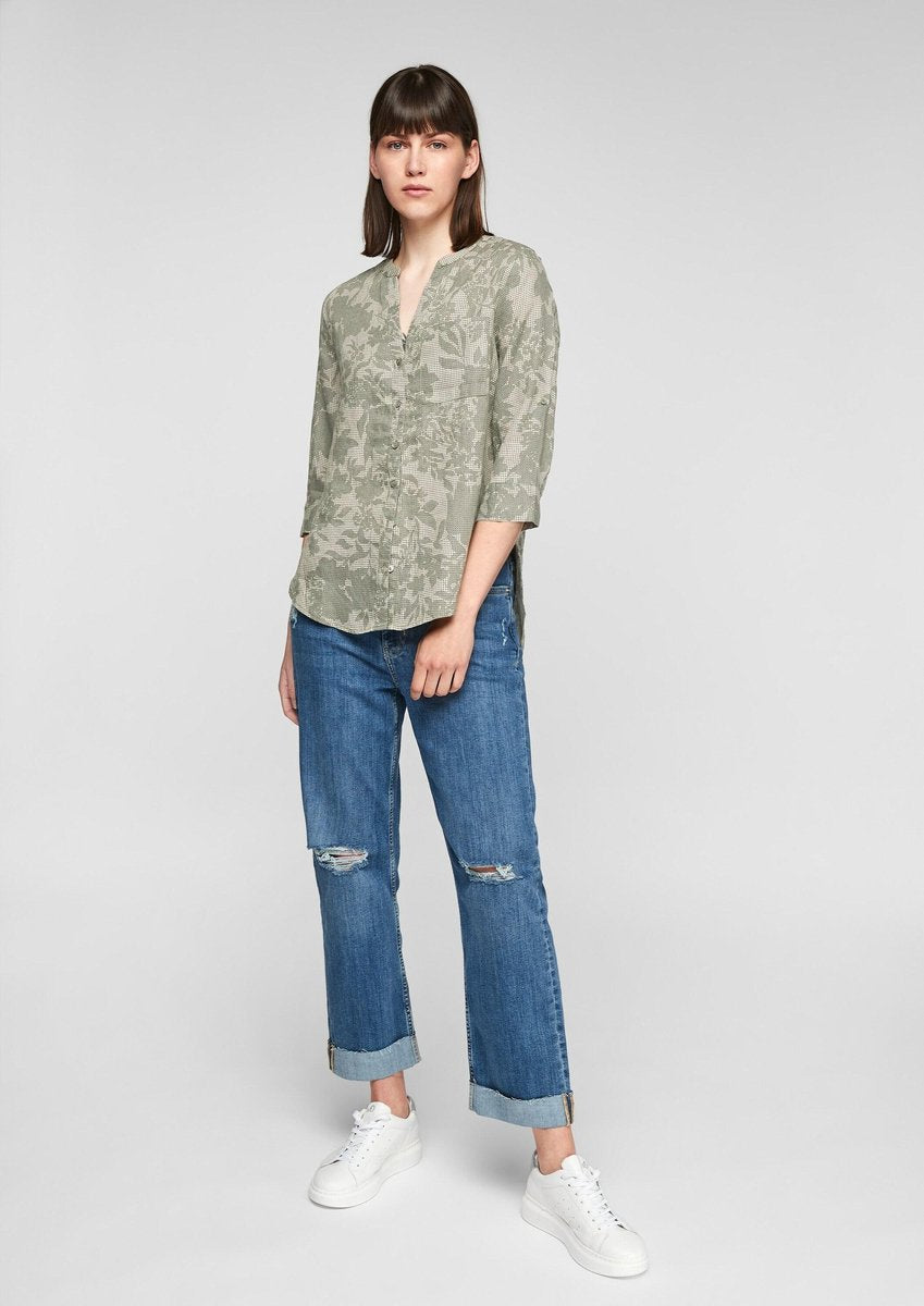 S.oliver blouse Lichtgroen-38 (M)