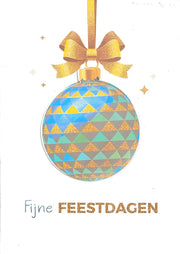 12 Luxe kerstkaarten 3D met enveloppen|Kerstkaart - Kerstkaart met envelop - Wenskaart - Kerstbal - Kerstcadeau- Algemene kaart – Feest - Set van 12 stuks