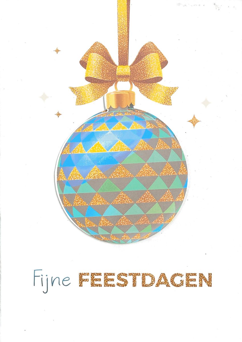 12 Luxe kerstkaarten 3D met enveloppen|Kerstkaart - Kerstkaart met envelop - Wenskaart - Kerstbal - Kerstcadeau- Algemene kaart – Feest - Set van 12 stuks