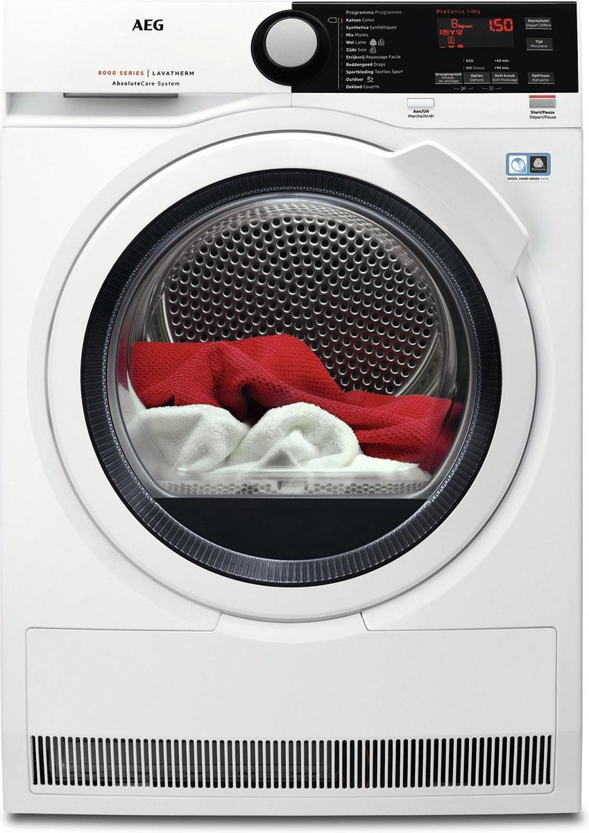 AEG T8DBE84W - Warmtepompdroger - NL/FR