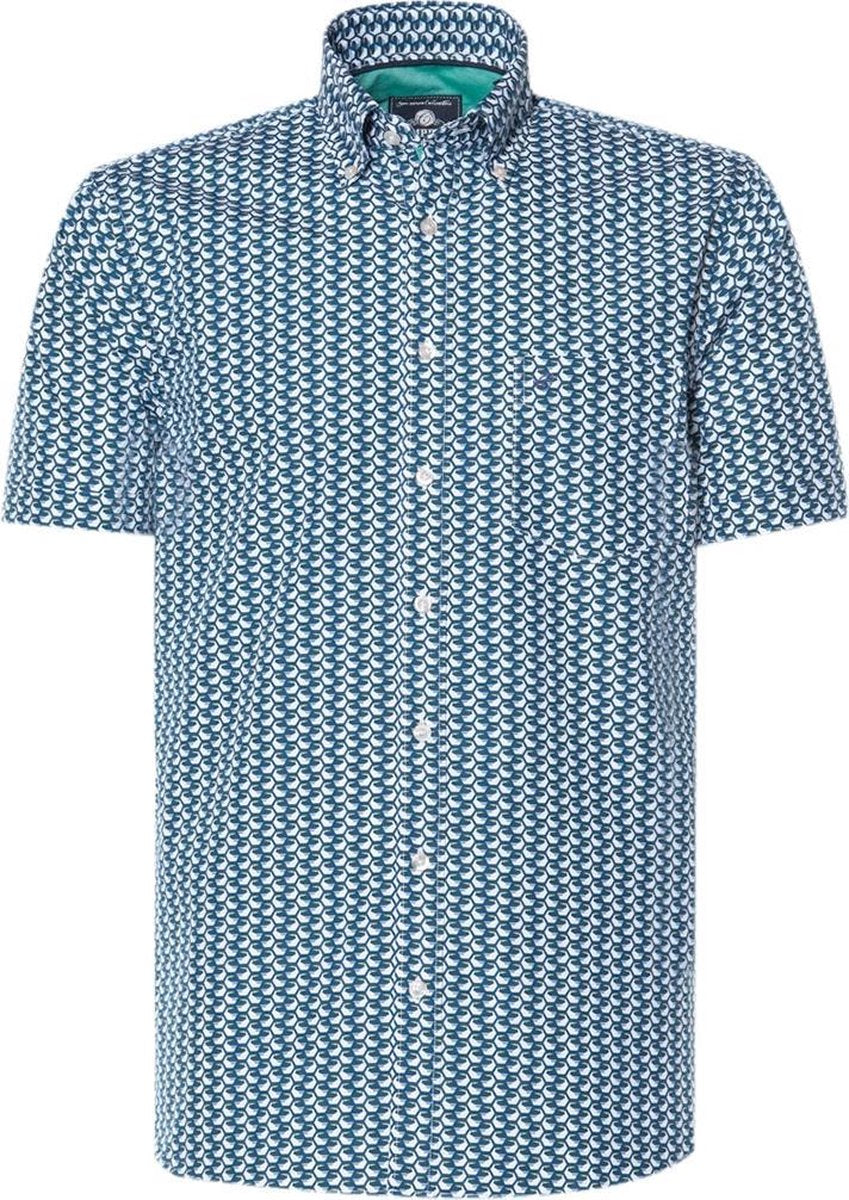 Campbell Classic Casual Overhemd Heren korte mouw