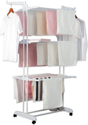 Herzberg HG-8034WHT Verrijdbaar Kledingrek