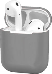 Siliconen Hoes voor Apple AirPods 2 Case Cover Ultra Dun Hoes - Grijs