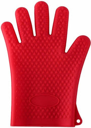 Siliconen ovenwanten | hittebestendig | 2 stuks | rood