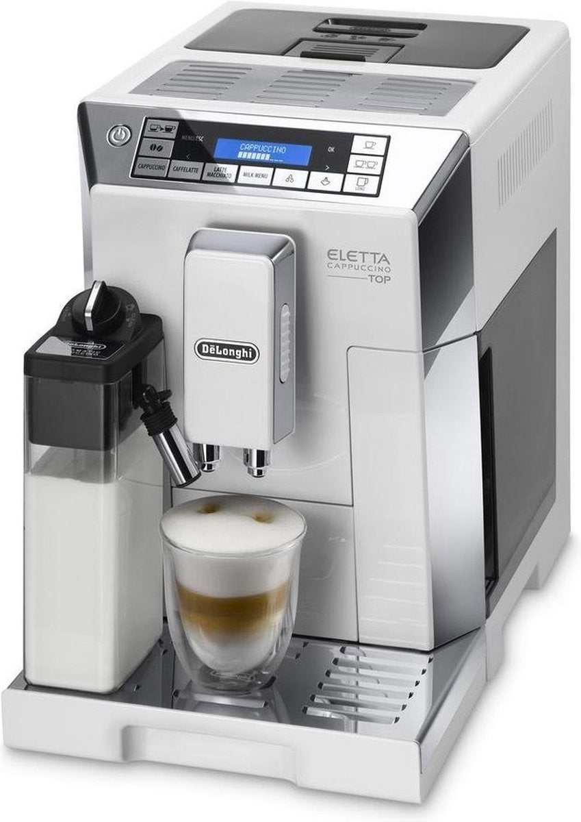 De'Longhi ECAM 45.760.W Eletta Cappuccino - Espressomachine - Wit/Zilver