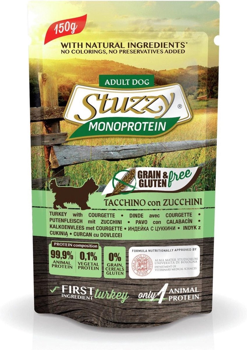 Stuzzy - Monoproteïn - Kalkoen - Hond - Natvoer - Volledig voer - 12 x 150 gr
