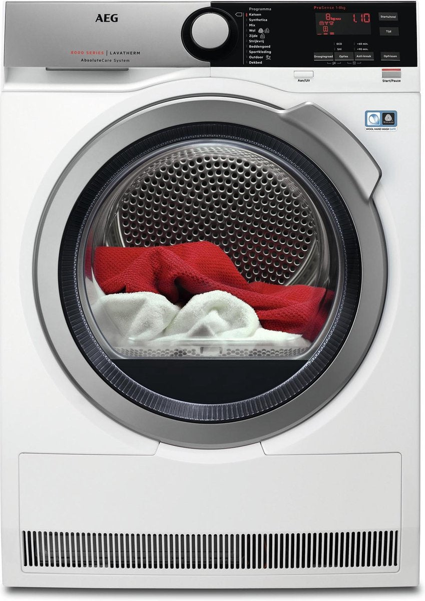AEG T8DE84ES - 8000 serie - AbsoluteCare - Warmtepompdroger