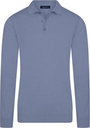 Ferlucci - Exclusieve Heren Trui met Polokraag  - Indigo