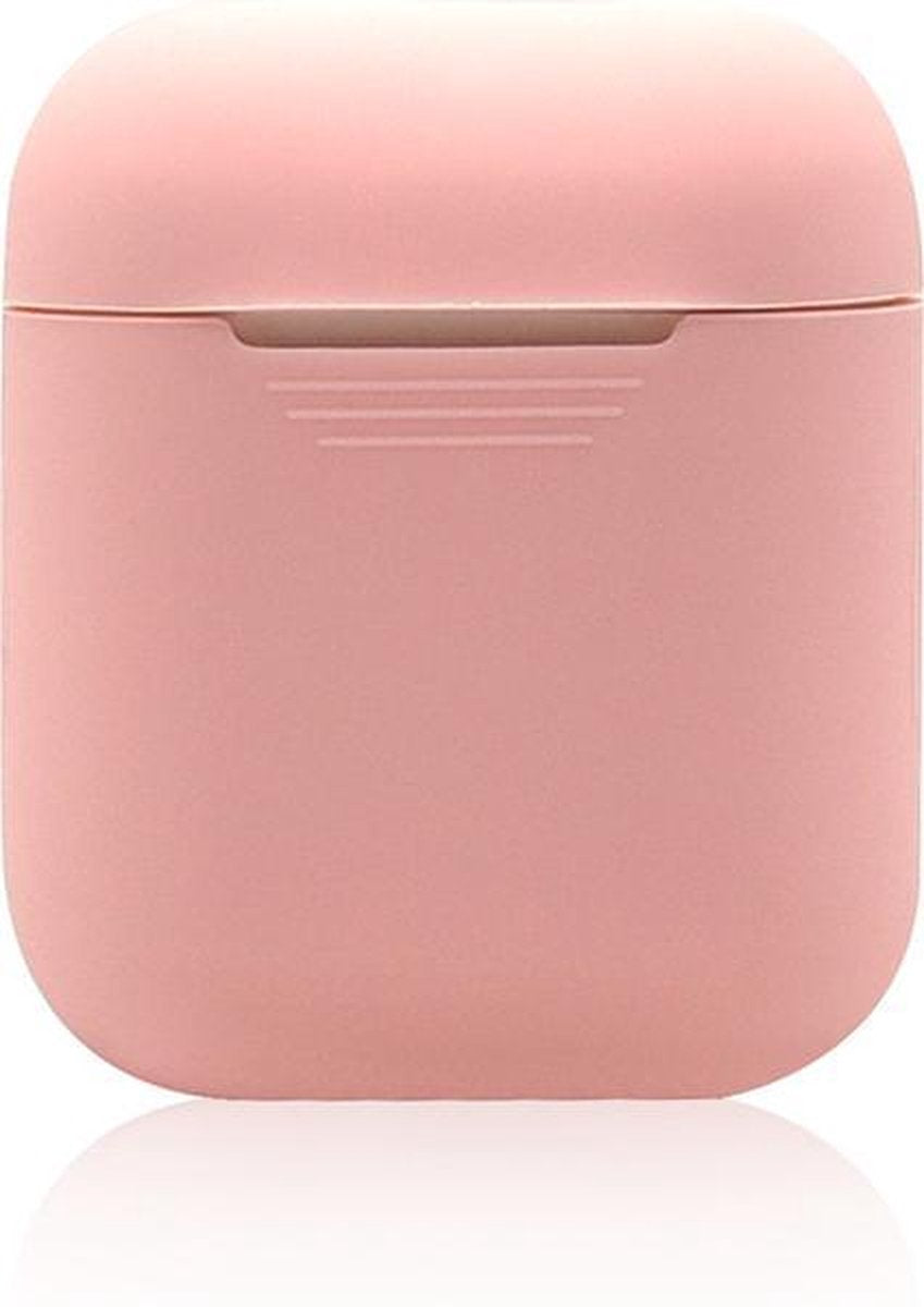 Apple Airpods Silicone Case Pink hoesje Roze - Apple Airpods - Apple Airpods 2 Cover