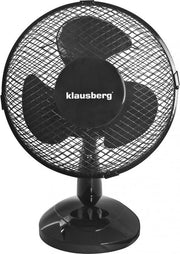Klausberg 7473 - tafelventilator - zwart - 23 cm - 21W