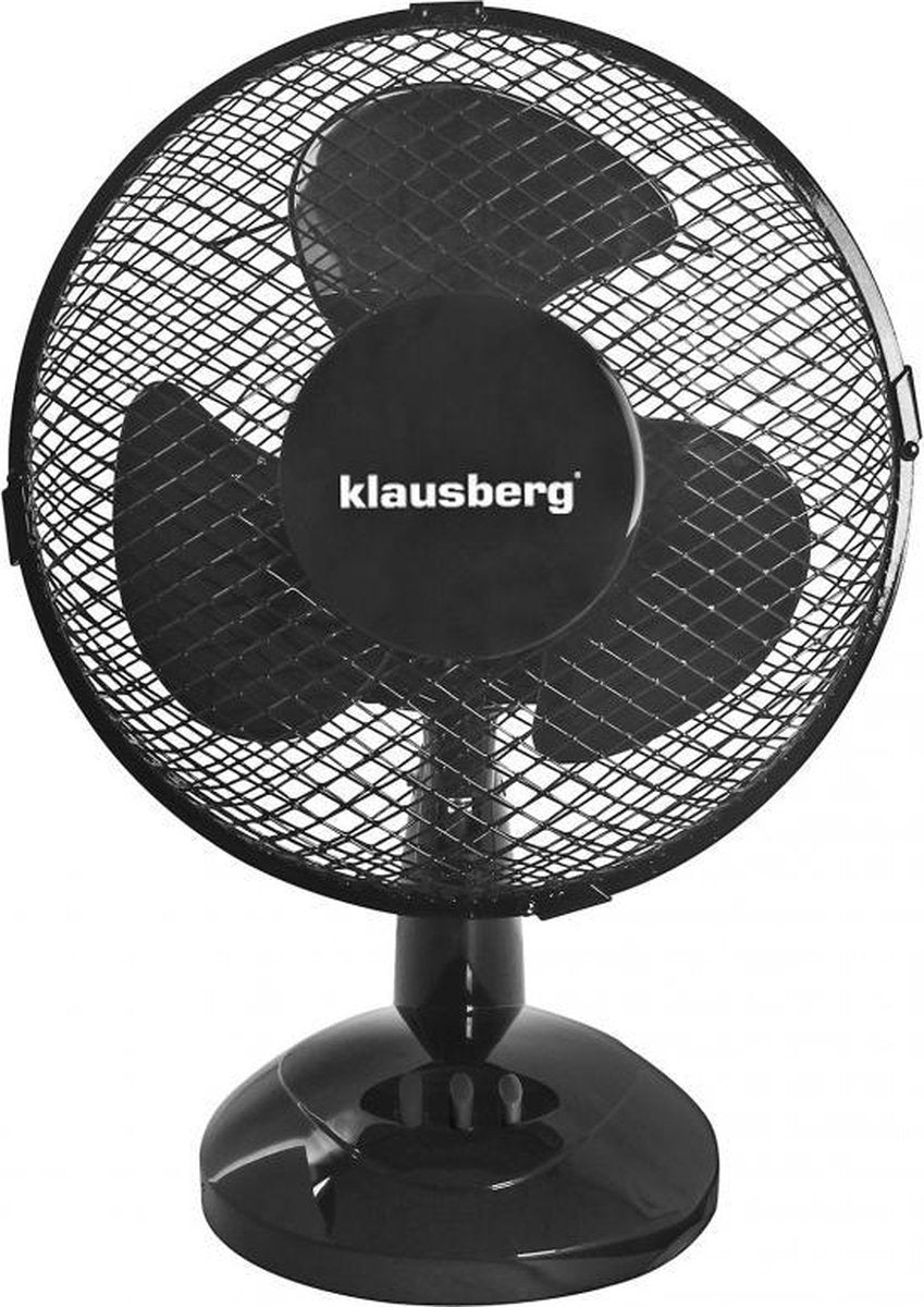 Klausberg 7473 - tafelventilator - zwart - 23 cm - 21W