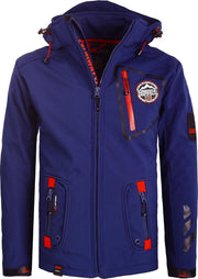 Geographical Norway Softshell Jas Stretch Blauw Platinum - S