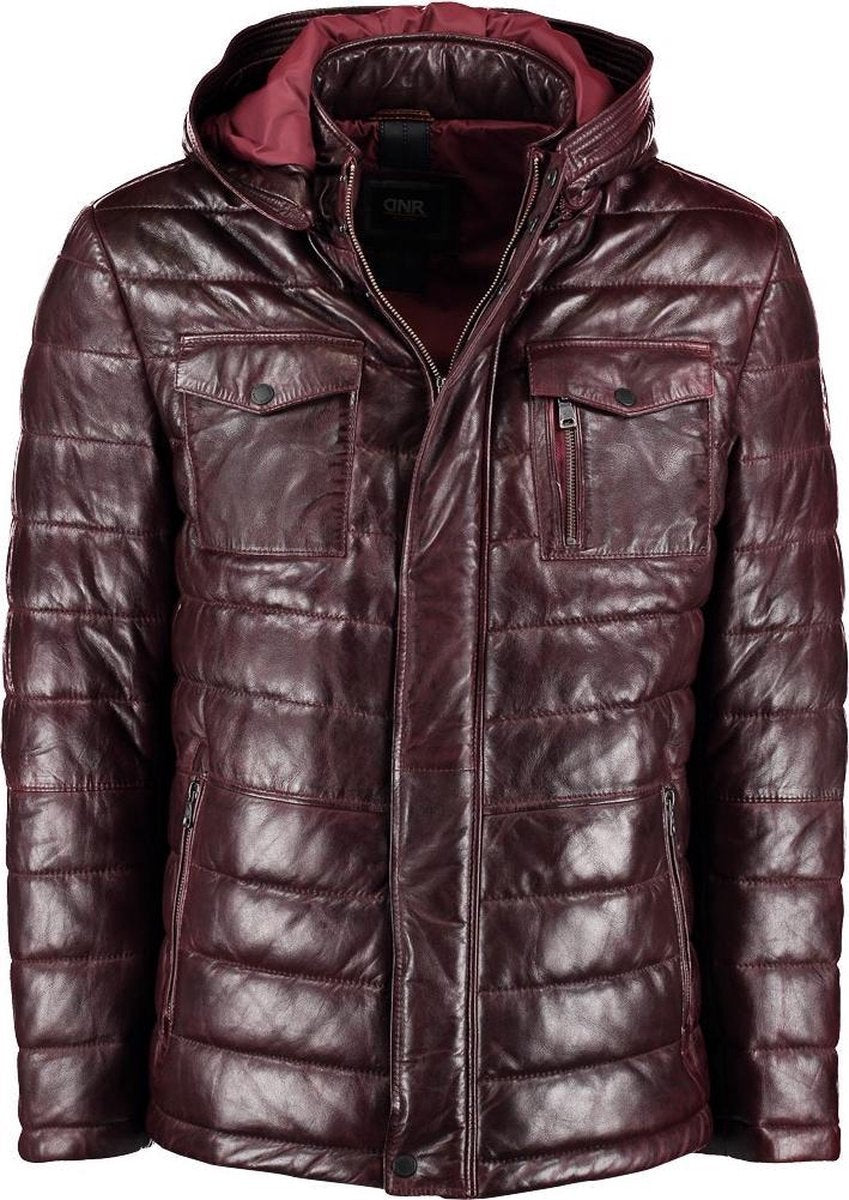 DNR Jack Leer - Modern Fit - Rood - 50