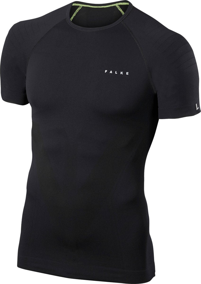 FALKE Warm Shirt Korte Mouw Heren 39613 - Zwart 3000 black Heren - M