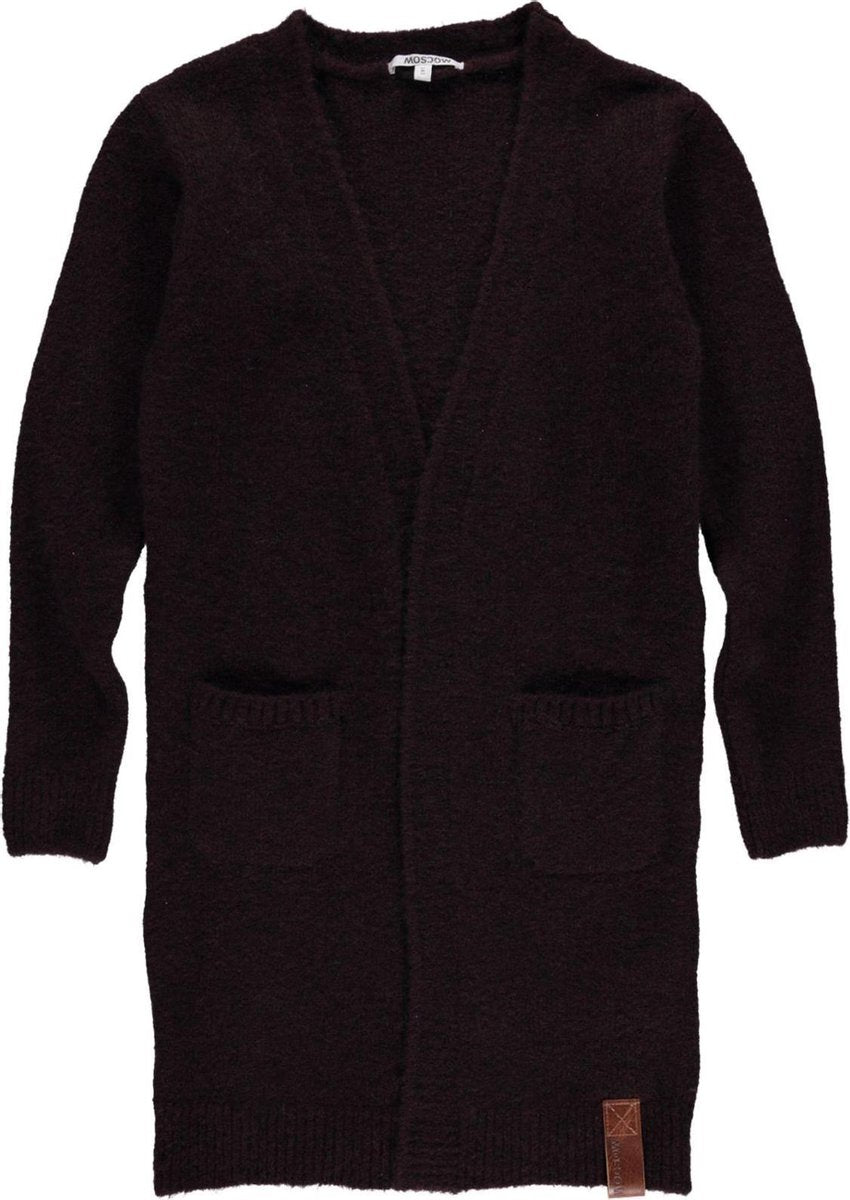 Cardigan Vest Moscow - Dark Burgundy Melange - Maat 152