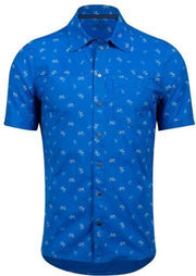 Pearl Izumi Fietsshirt Rove Heren Polykatoen Blauw Maat M
