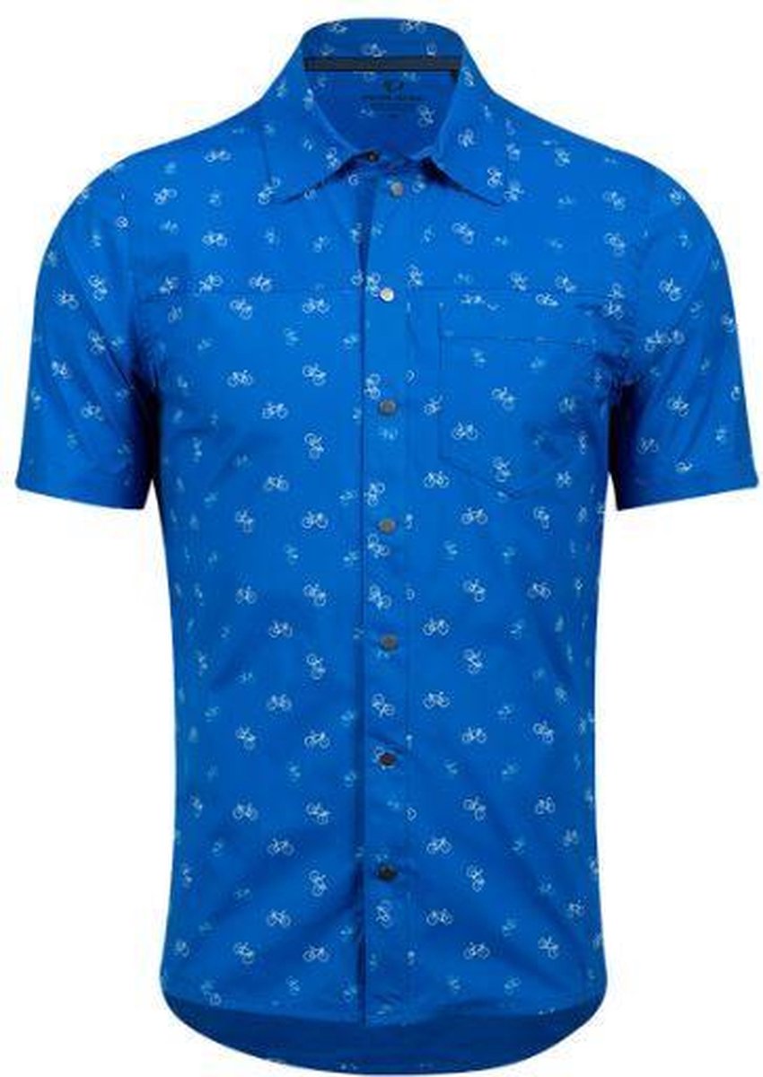 Pearl Izumi Fietsshirt Rove Heren Polykatoen Blauw Maat M