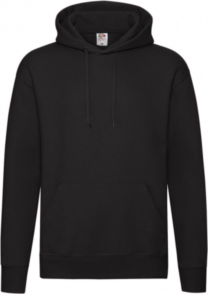 Premium Hooded Sweat - Black - 2XL - Fruit of the Loom