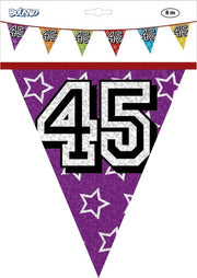 Vlaggenlijn 45 jaar versiering