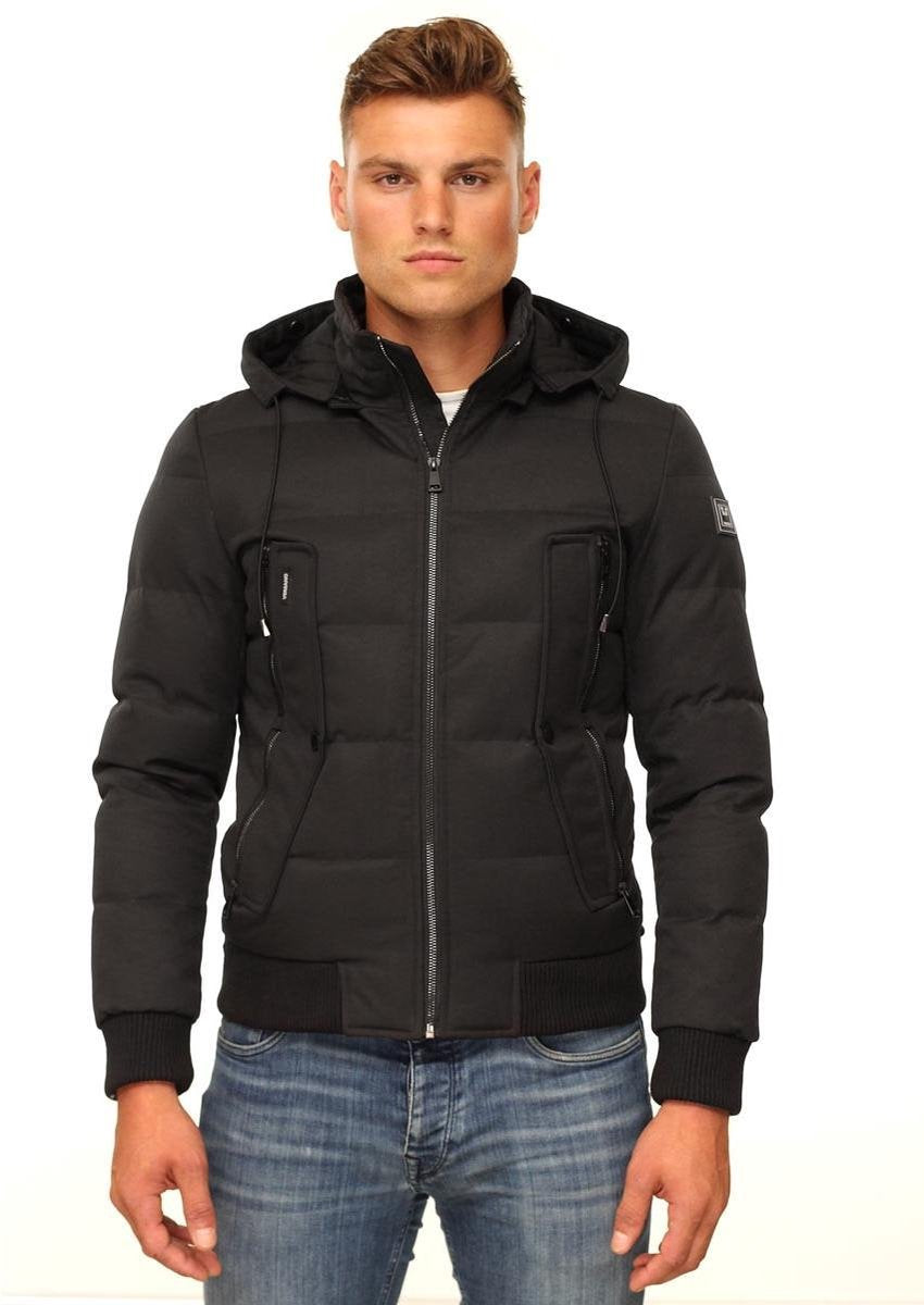 Versano Aviation Korte Heren Winterjas 3XL - Zwart
