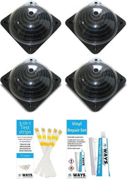 Comfortpool Zonneboiler - Zwembad verwarming - 4 stuks - Max. Zwembadinhoud: 40.000 liter - Met WAYS Repairkit en Teststrips