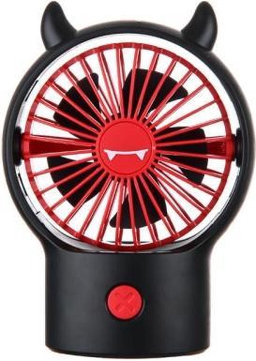 Desktop Miniventilator Sterke wind Draagbare handventilator (Small Devil Black)