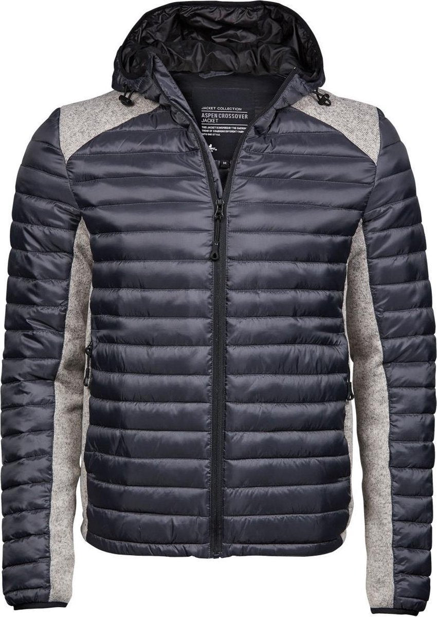 Tee Jays Heren Aspen Crossover Jacket (Kosmische Grijs/Grijze Melange)
