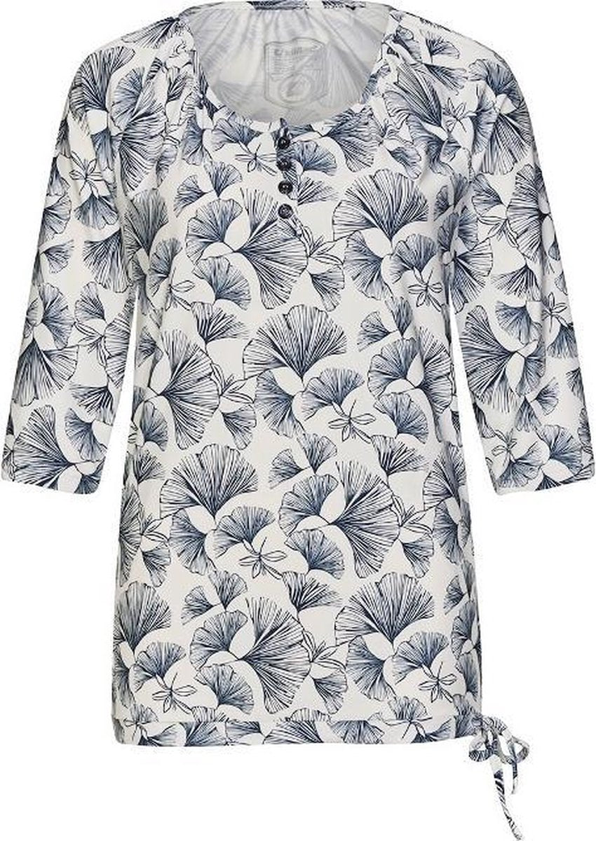 Killtec dames blouse Rut blauw bloem - maat 44